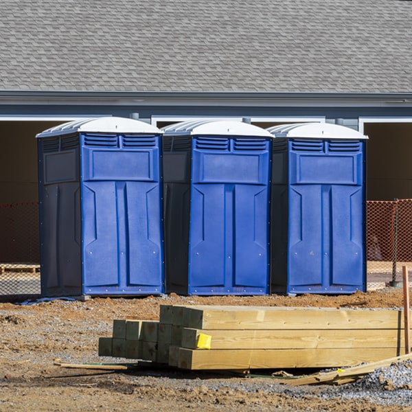 what is the expected delivery and pickup timeframe for the porta potties in Motley VA